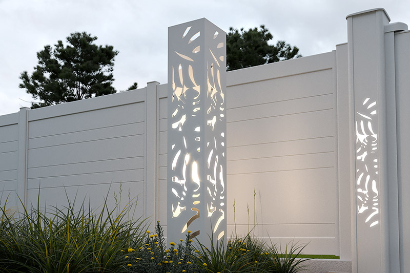 Habillage extérieur en aluminium pour spots Habillage extérieur blanc en aluminium pour spots