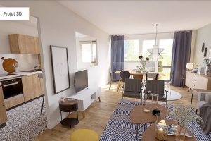 Projet décoration d'intérieure d'un salon