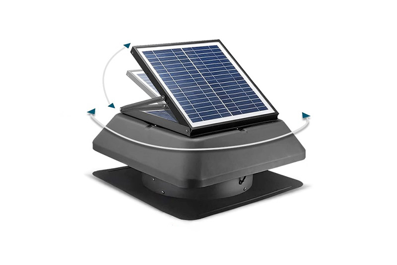 Extracteur d'air solaire pivotant